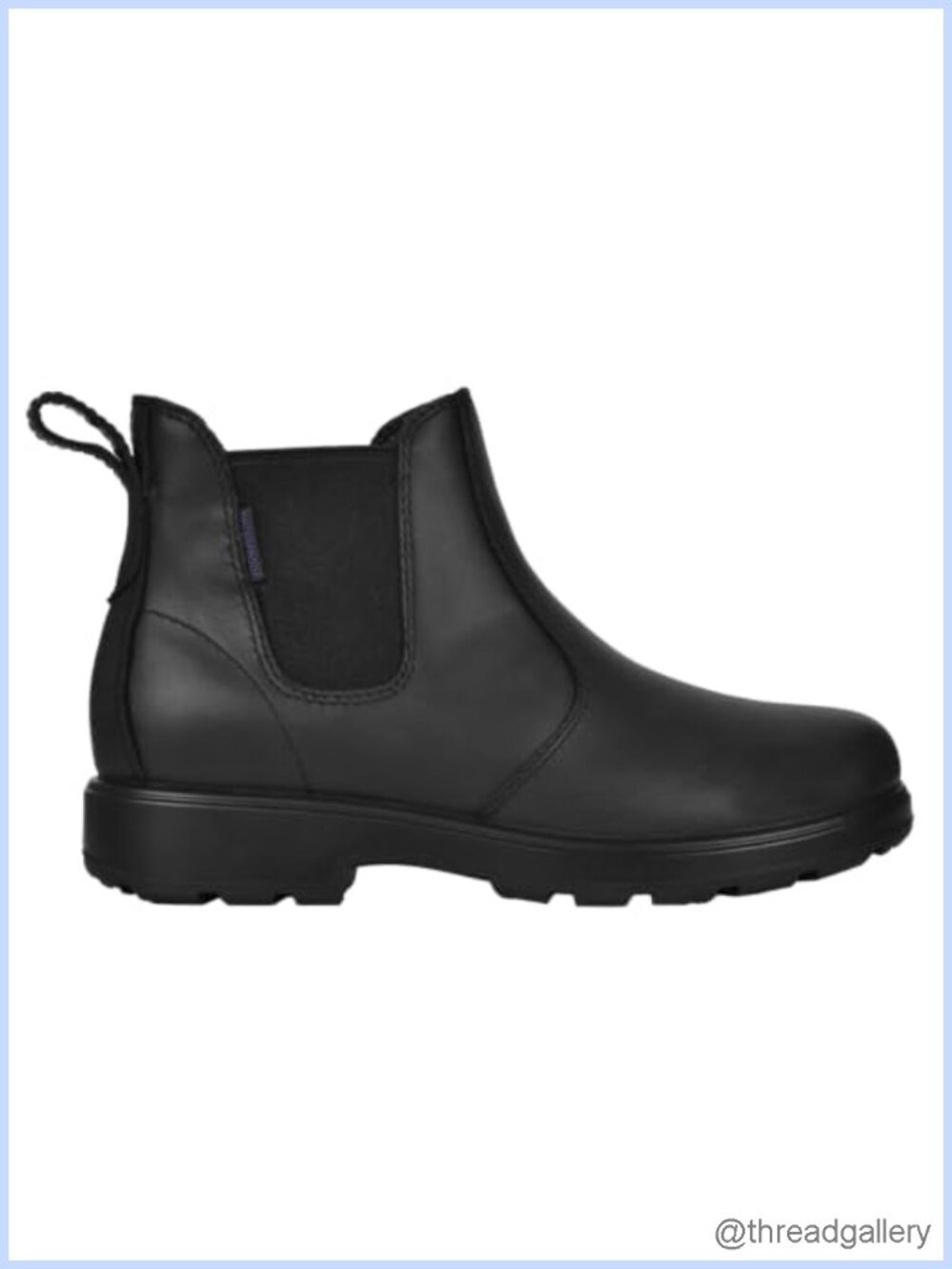 Waterproof Leather Chelsea Ankle Boots with Rubber Outsole